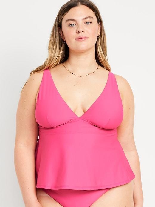 V-Neck Swing Tankini Swim Top Product Image