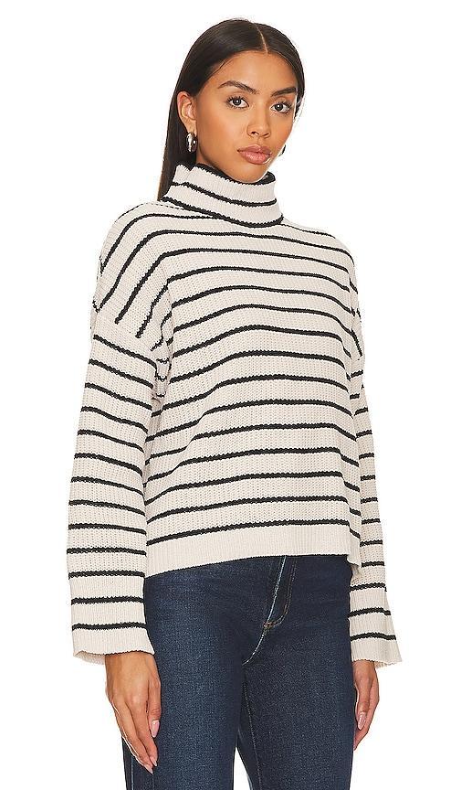 Sanctuary Stay Cozy Stripe Mock Neck Sweater Product Image