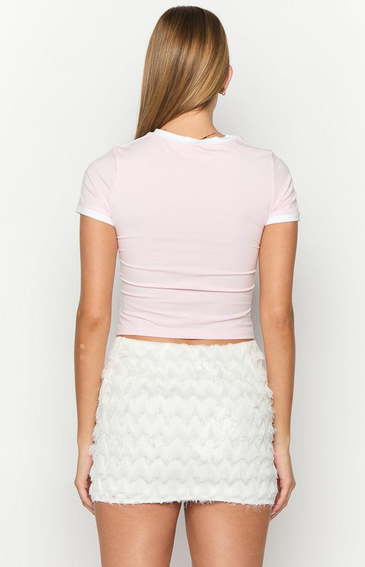 Marlie White Mini Skirt Product Image