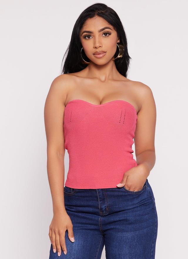 Womens Basic Knit Tube Top Product Image