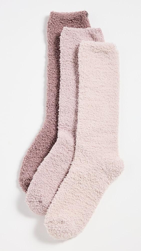 Barefoot Dreams CozyChic 3 Pair Socks Set | Shopbop Product Image