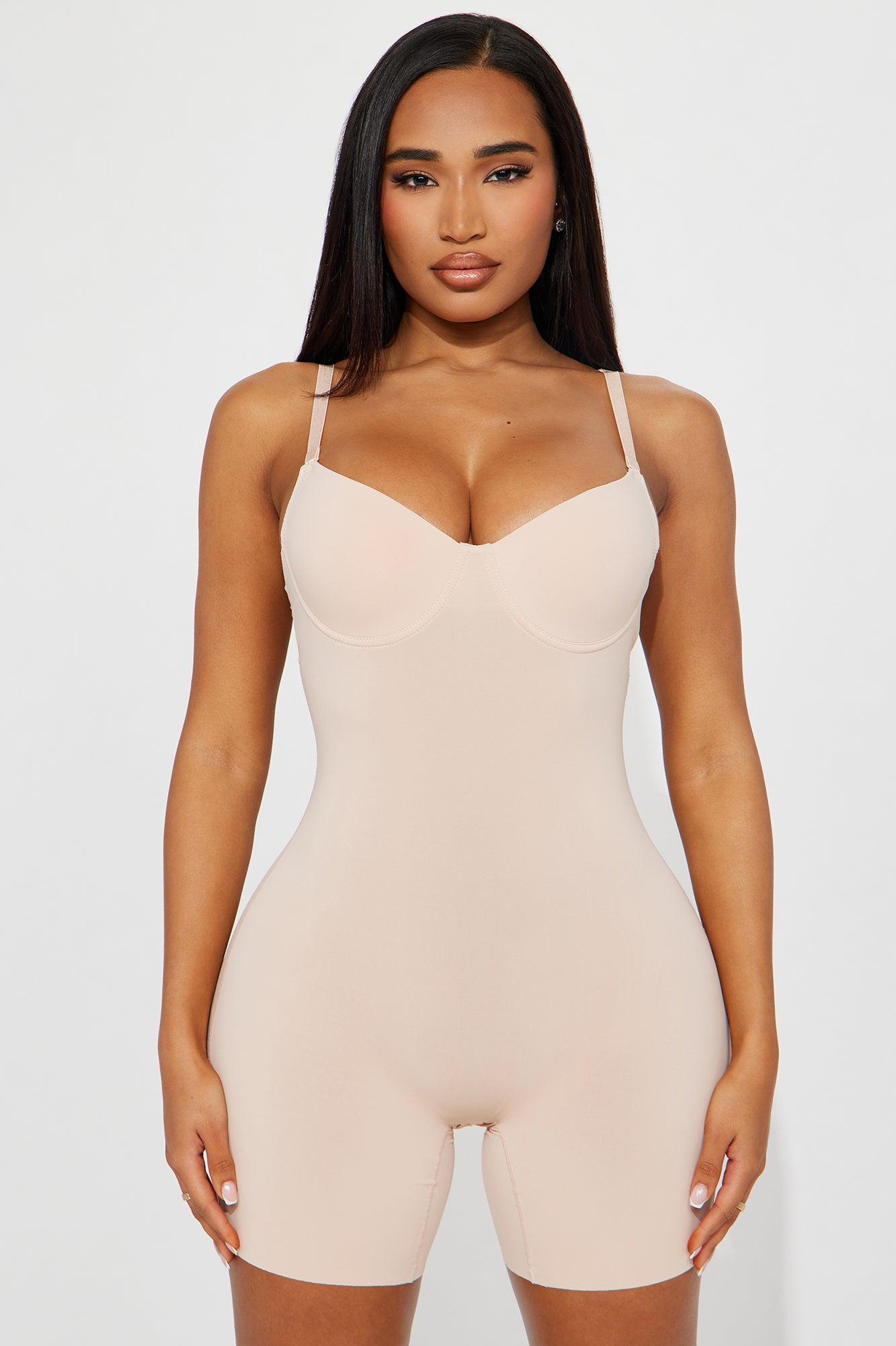 Keep It Together Smoothing Shapewear Bodysuit Romper - Nude Product Image