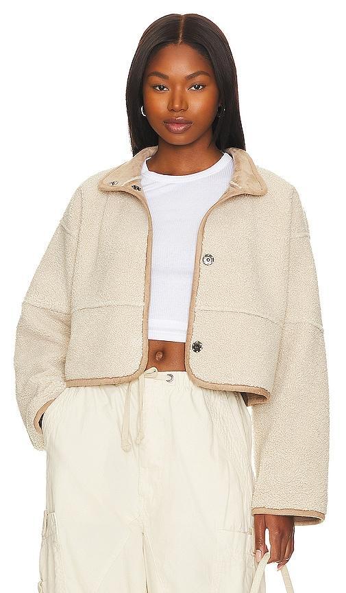 Velvet by Graham & Spencer Kelly Reversible Faux Shearling Cropped Jacket Product Image