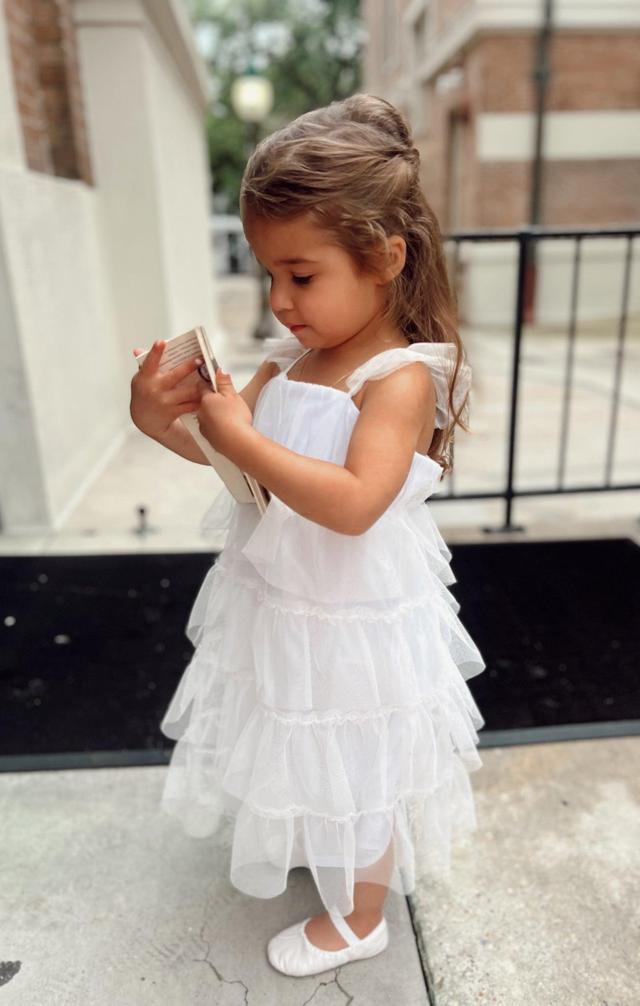 Little Fairytale Dress ~ White Tulle Kids Product Image