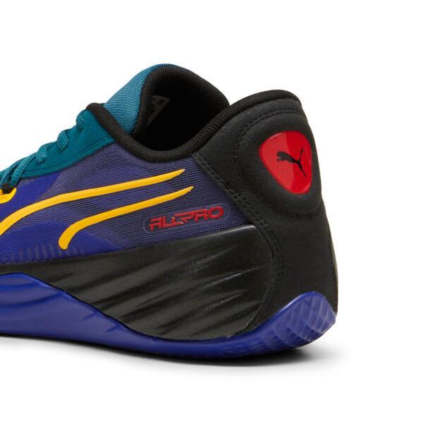 PUMA All-Pro NITROâ¢ Crowd Craze Men's Basketball Shoes in Lapis Lazuli/Cold Green/Black Product Image