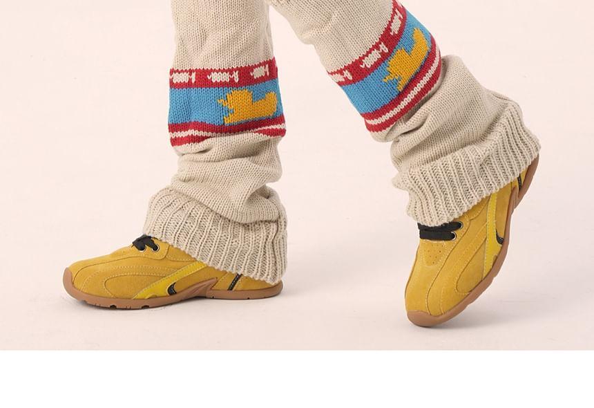 Print Knit Leg Warmer Product Image