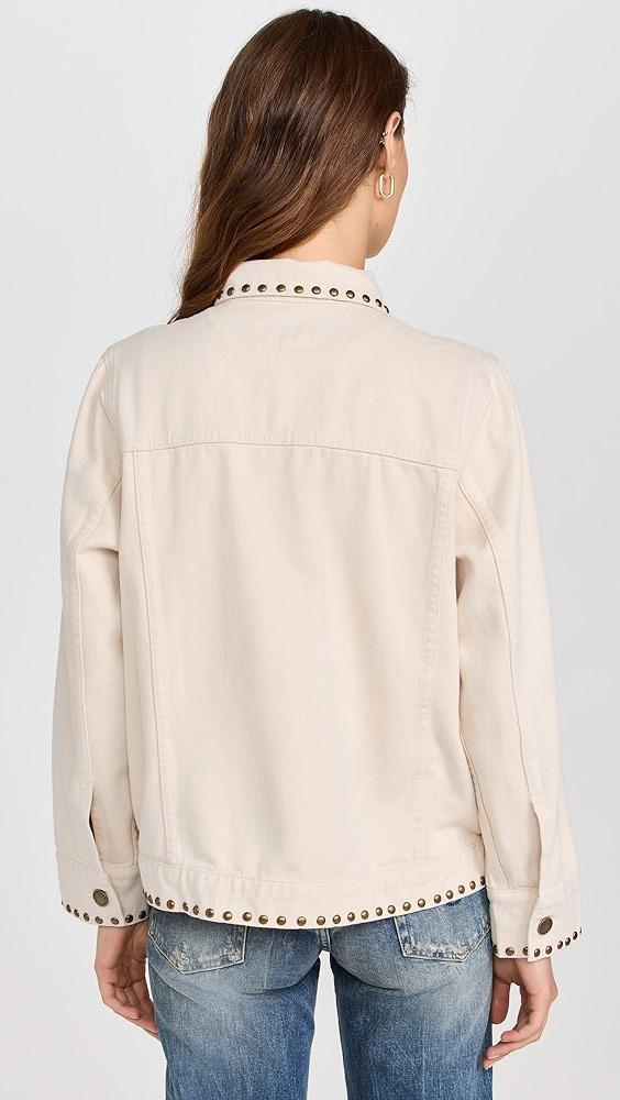 THE GREAT. The Studded Slouchy Jean Jacket | Shopbop Product Image