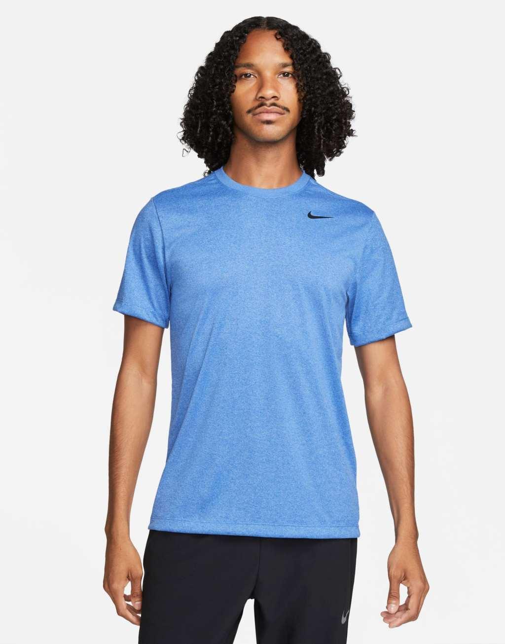 Nike Training Dri-Fit Legend t-shirt in blue Product Image