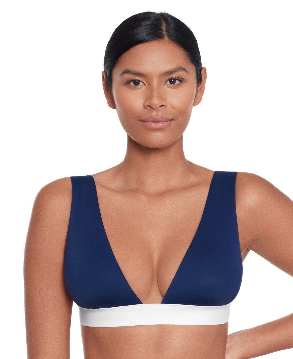 Lauren Ralph Lauren Womens Banded Modern V-Neck Bikini Top Product Image