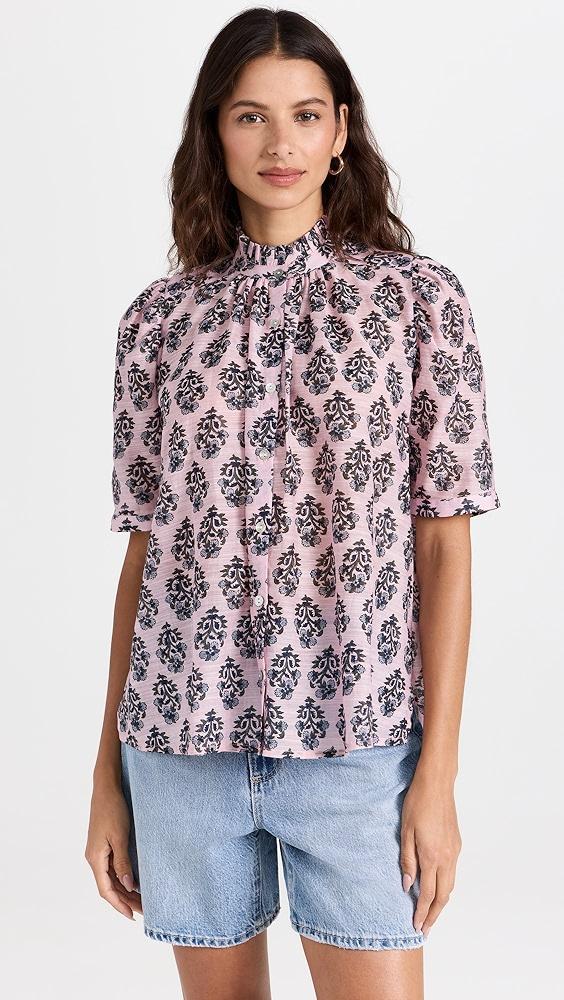 Alix of Bohemia Winnie Pink Lily Shirt | Shopbop Product Image