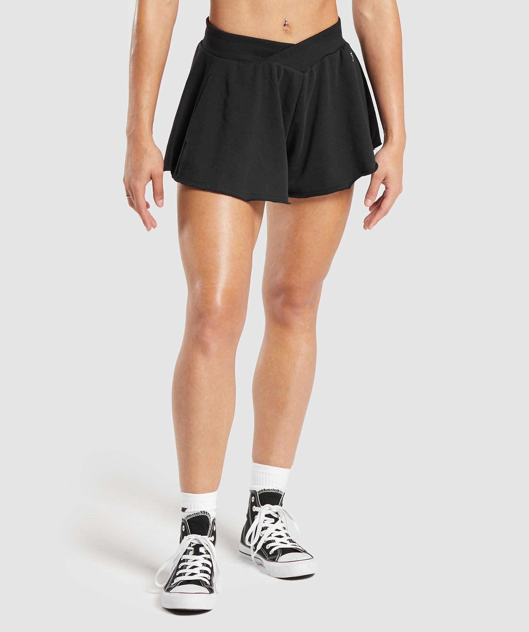 Lifting Crossover Cotton Shorts Product Image