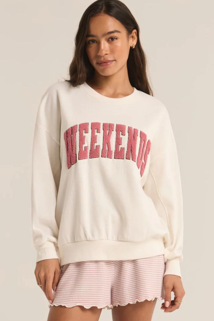 OVERSIZED WEEKENDS SWEATSHIRT Product Image