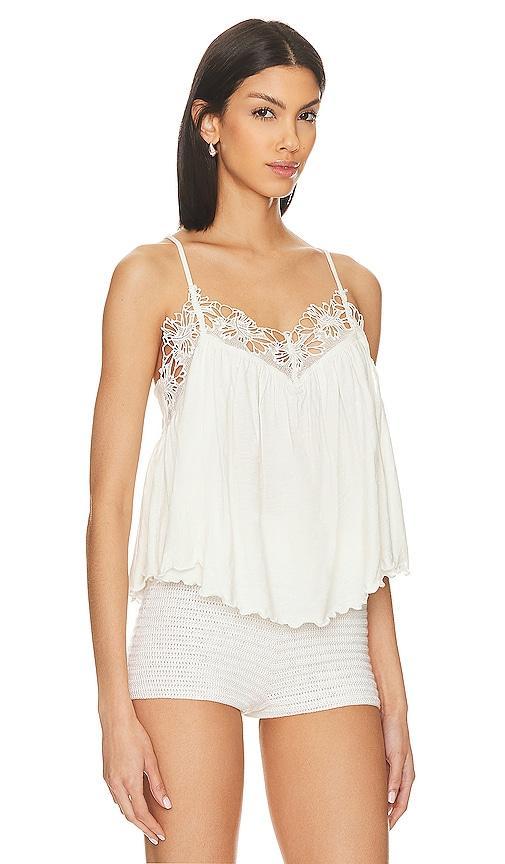 Kayla Lace Camisole In White Product Image