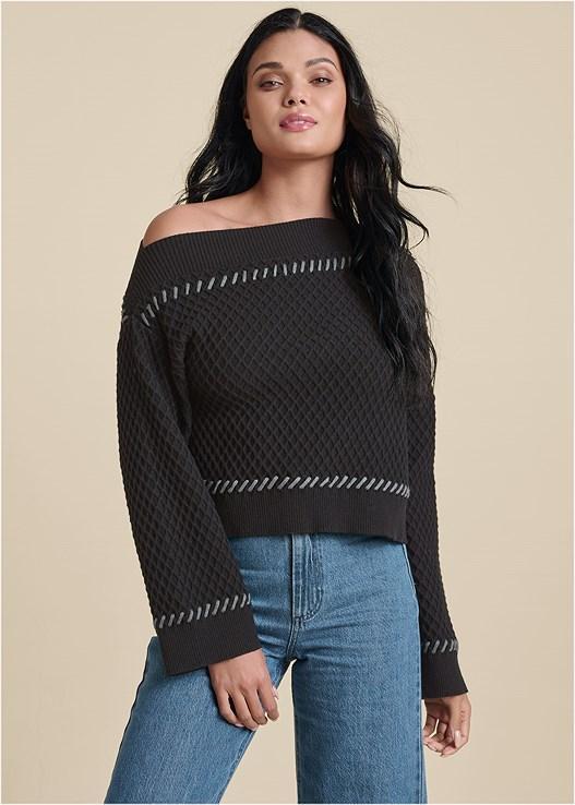 Contrast Stitch Sweater Product Image