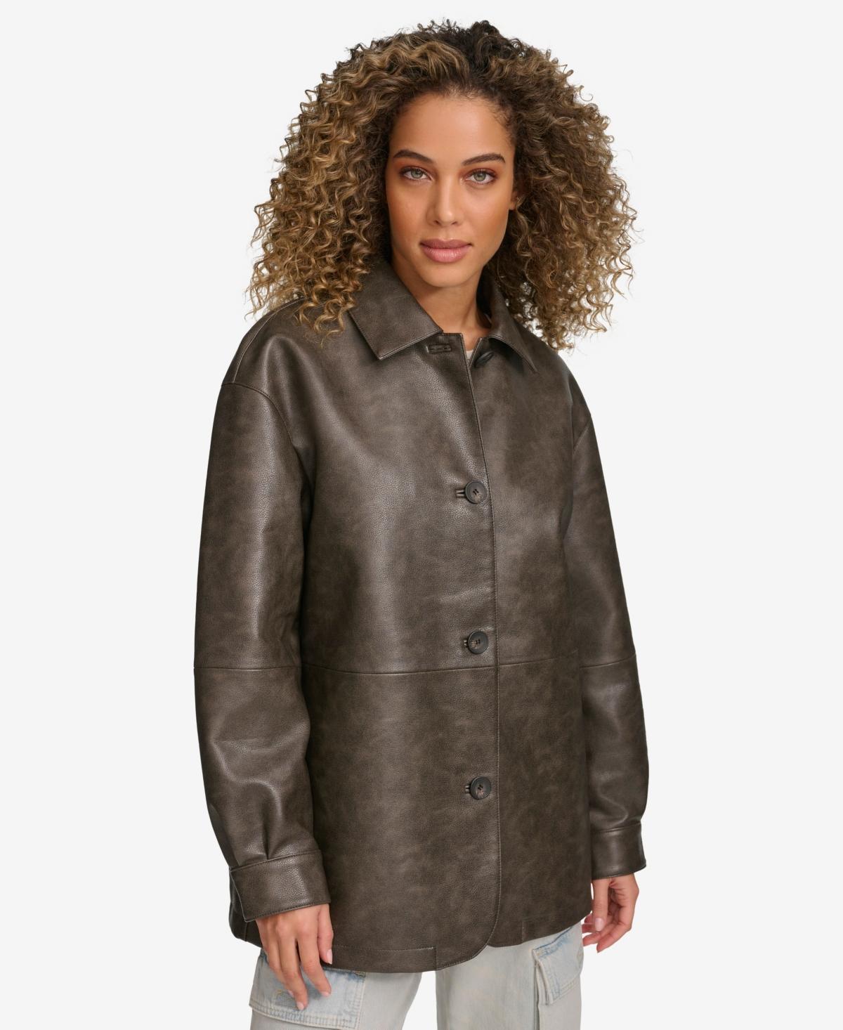 levis Oversize Faux Leather Relaxed Jacket Product Image