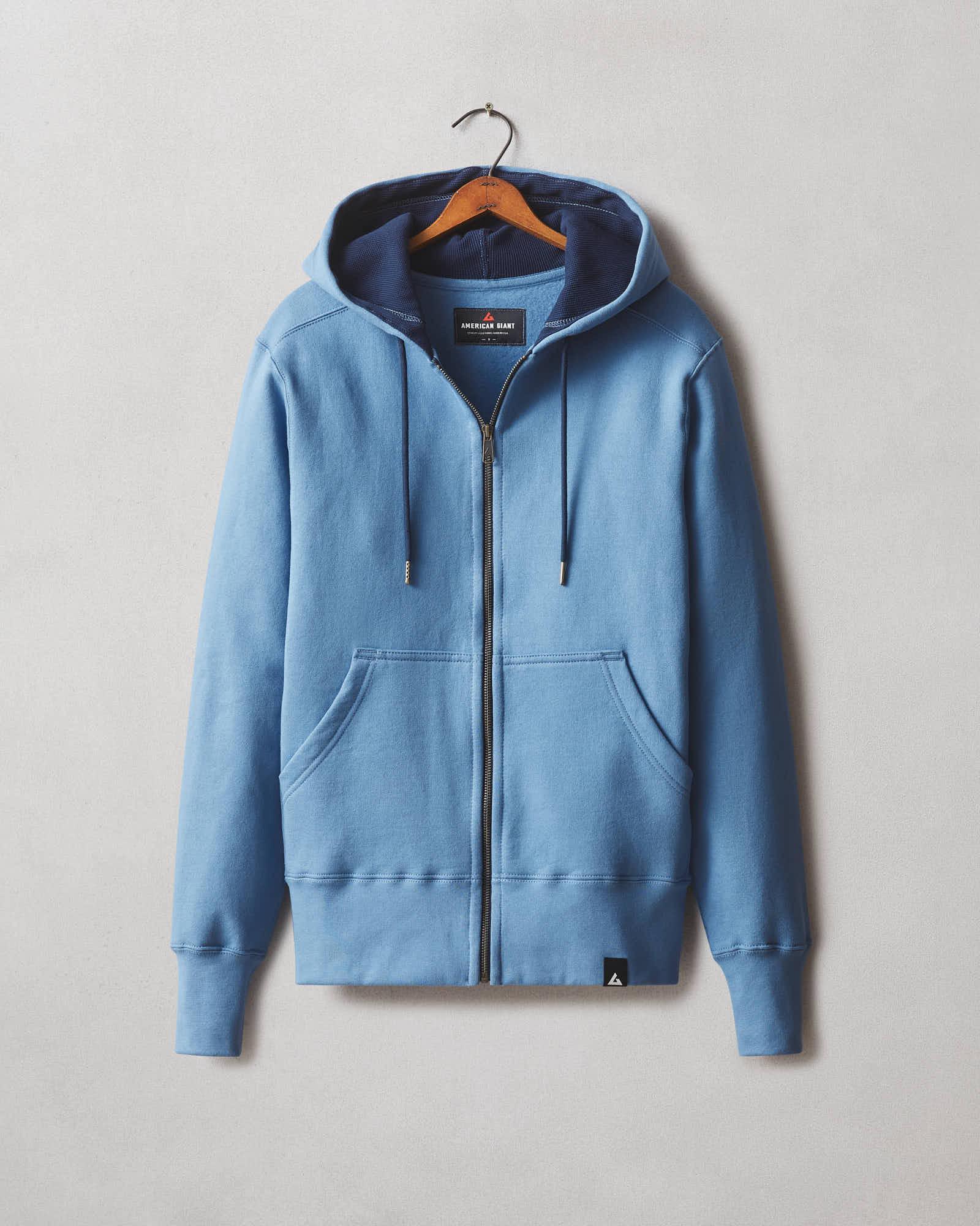 Classic Full Zip Waffle Hood - Riverside Product Image