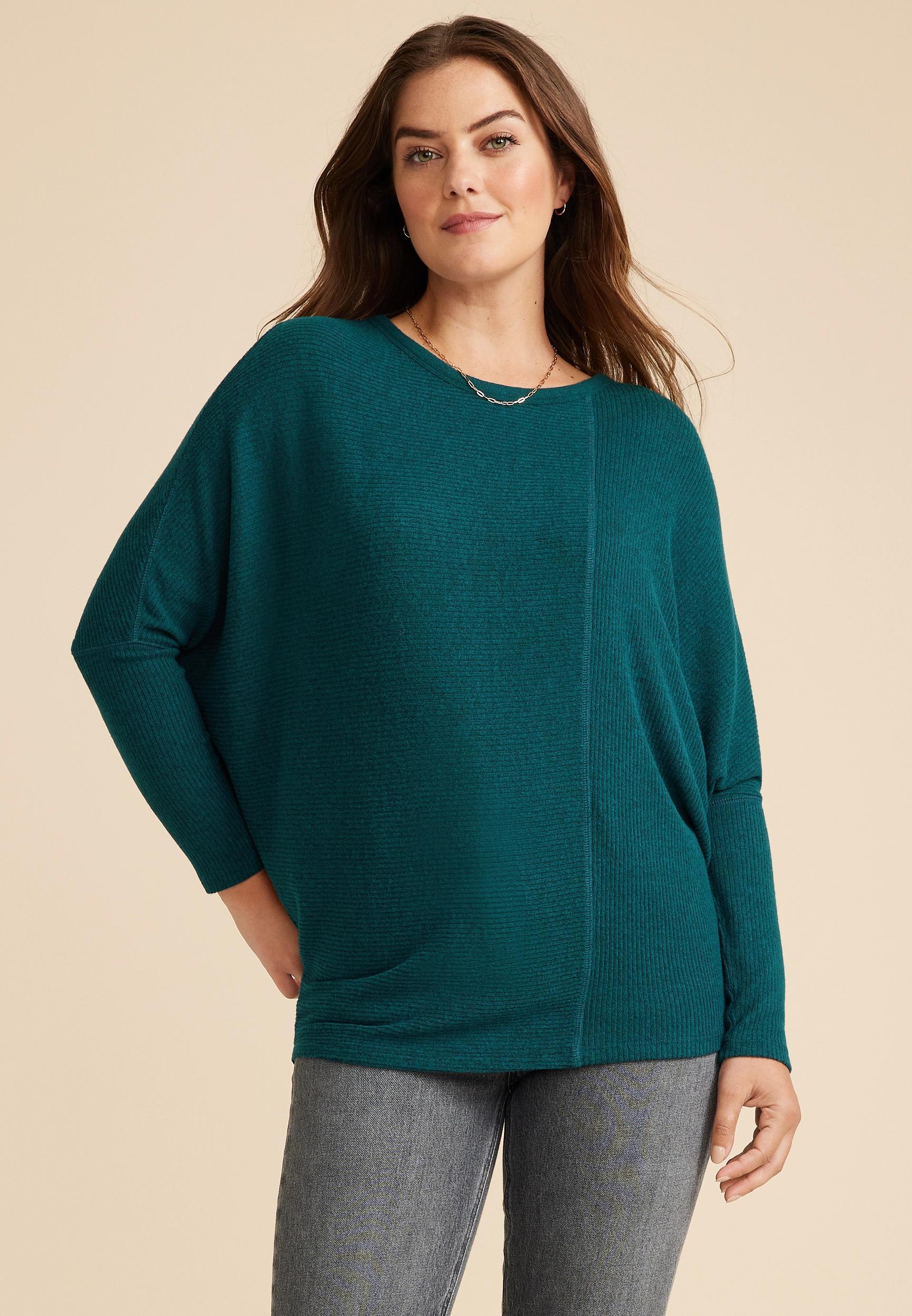 24/7 Dakota Ribbed Dolman Top Product Image