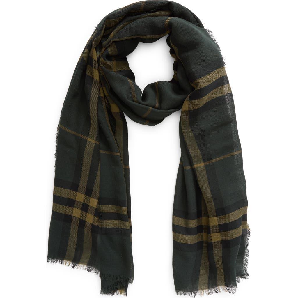 Giant Check Wool Scarf In Shadow Product Image