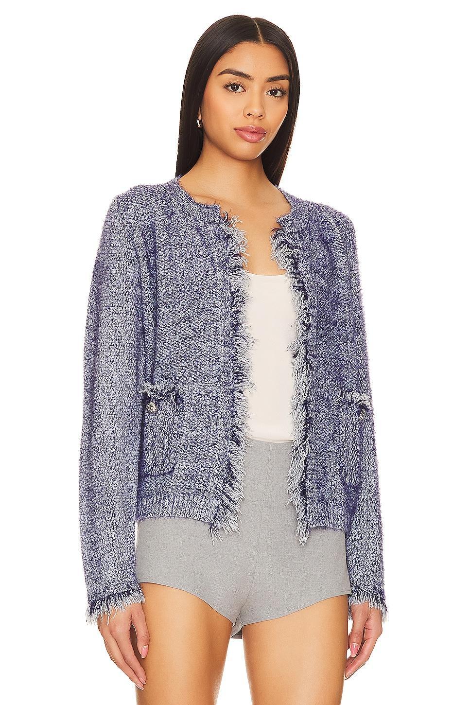 Bonny Fringe Cardigan Line & Dot Product Image