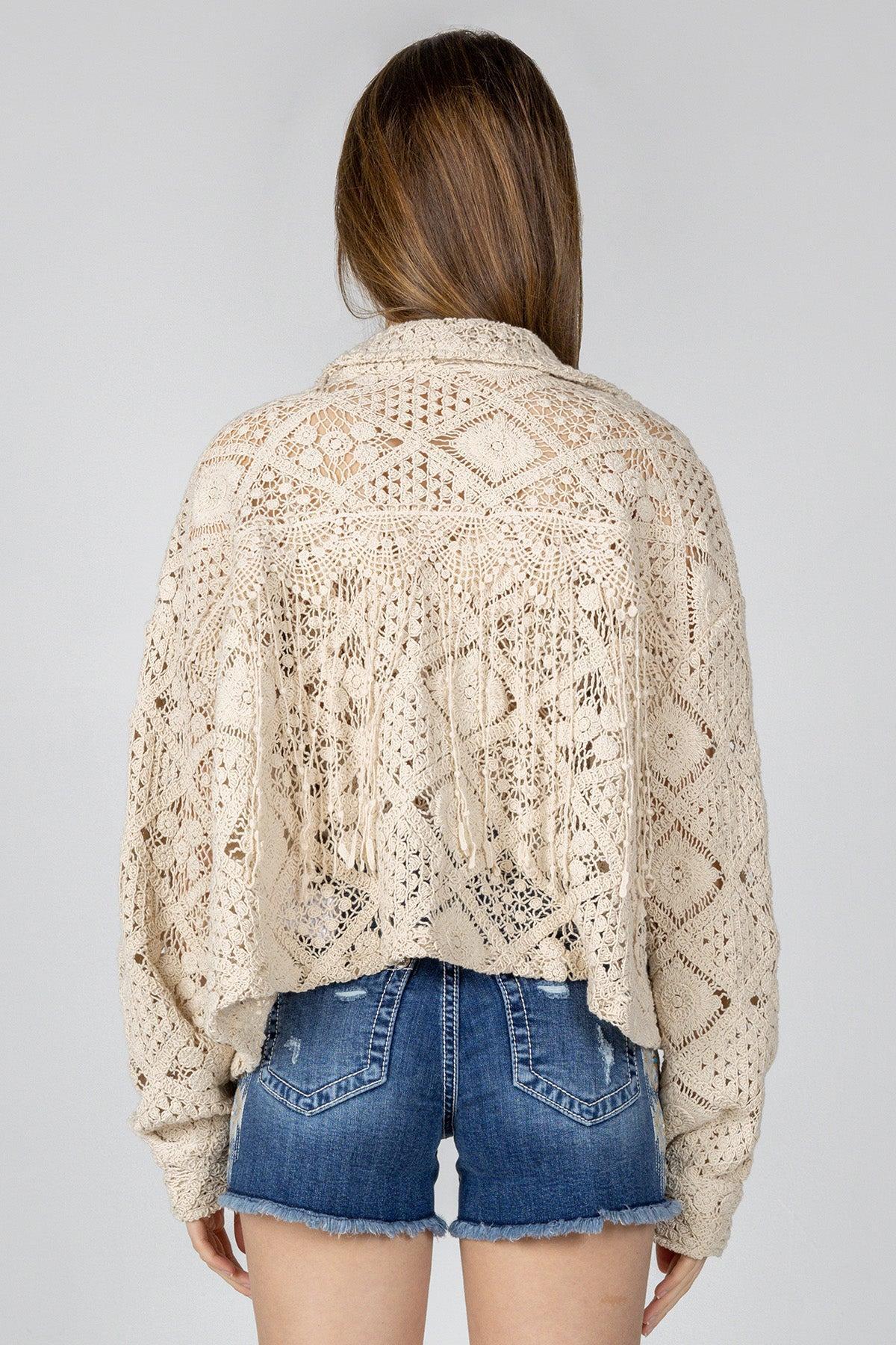 Macrame Crochet Jacket Product Image