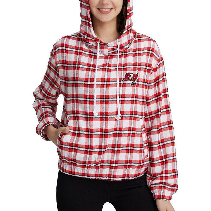 Womens Concepts Sport /Black Tampa Bay Buccaneers Sienna Flannel Long Sleeve Hoodie Top Product Image