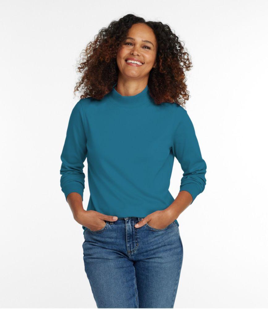 
                            Women's L.L.Bean Interlock Mock-Turtleneck, Long-Sleeve
                         Product Image