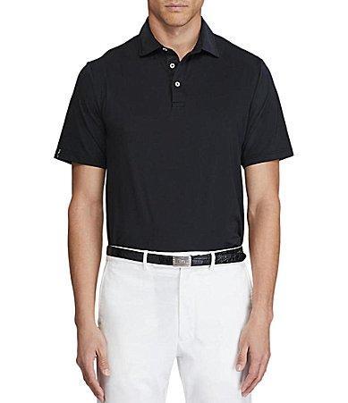 Mens Woven Polo Shirt Product Image