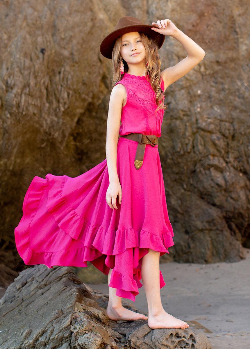 Delfinne Top in Fuchsia Product Image