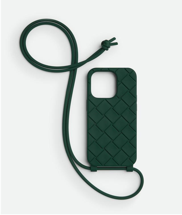 Men's iPhone 14 Pro Case On Strap in Emerald green Product Image