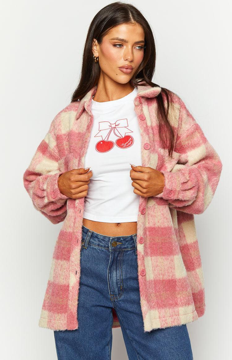 Neve Pink Check Jacket Product Image