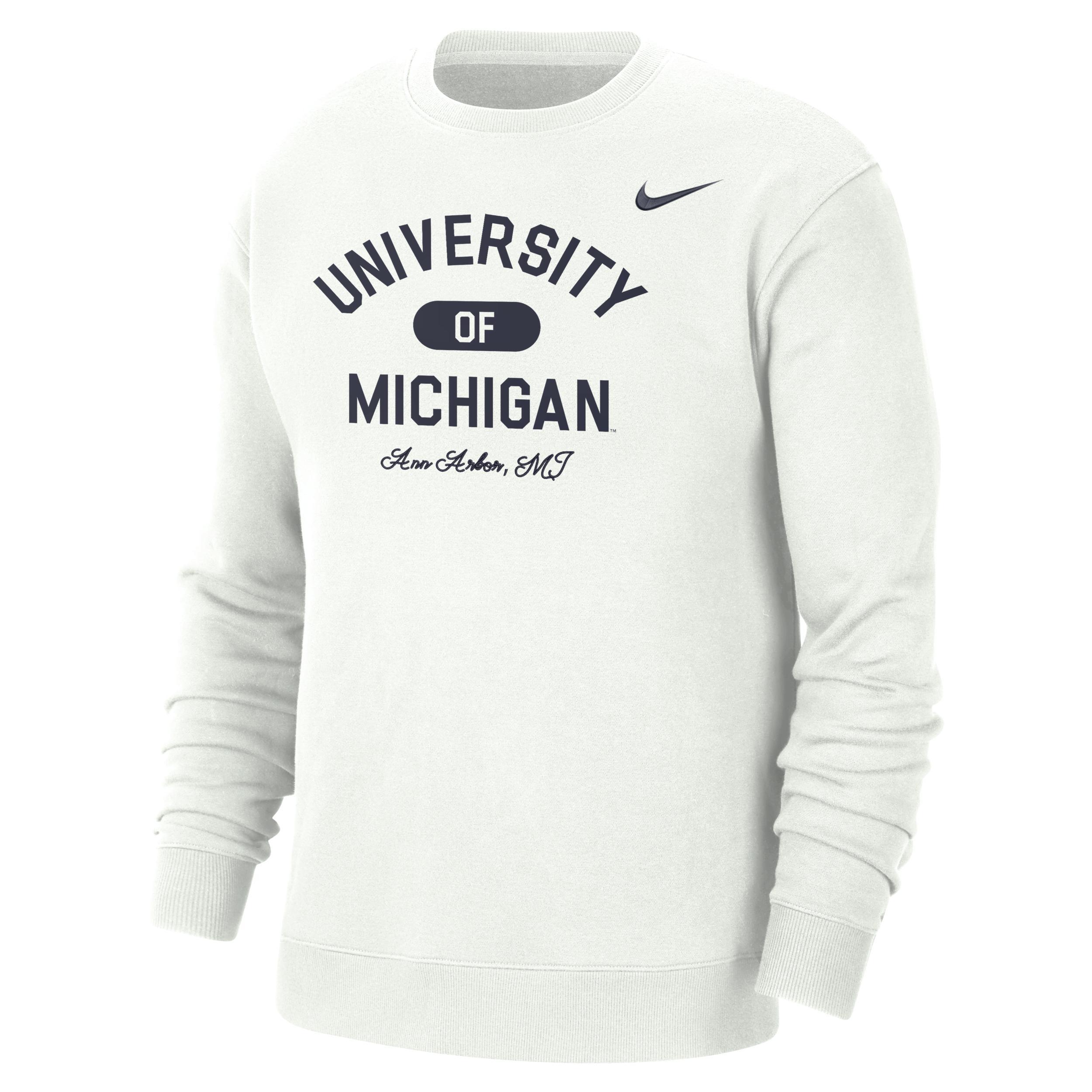 Michigan Men's Nike College Crew-Neck Top Product Image