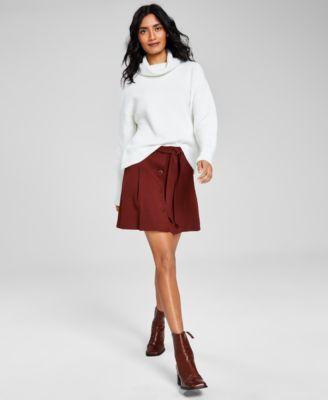 Now This Womens Turtleneck Sweater Ponte Knit Skirt Created For Macys product image