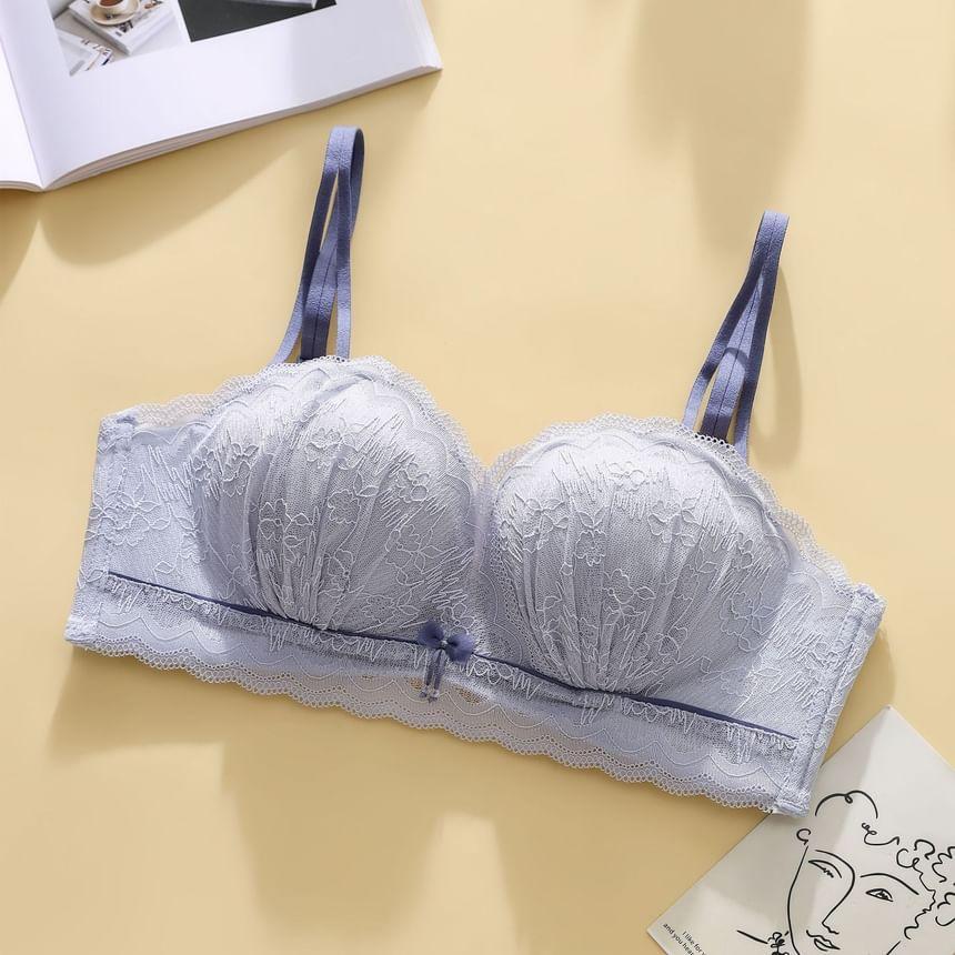 Sheer Panel Bra Top Product Image