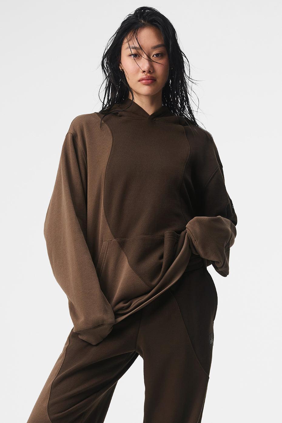 Alo Yoga | Make Waves Hoodie Brown, Size: 3XL WOMEN/2XL MEN Product Image