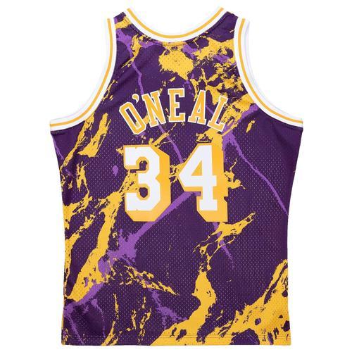 Mitchell & Ness Mens Shaquille Oneal Lakers Marble Jersey Product Image