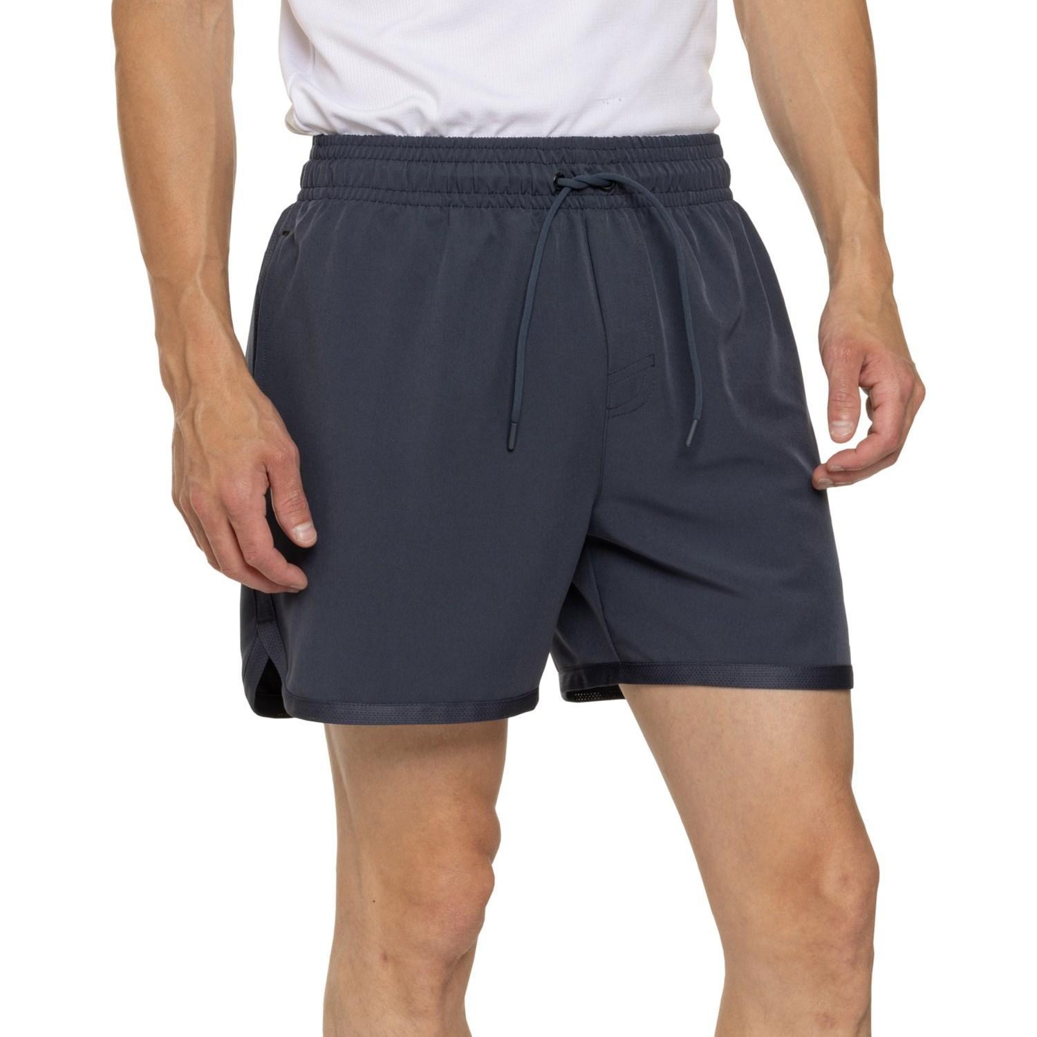 Gaiam Lunge Storm Stretch-Woven Shorts - 5”, Built-In Brief Product Image