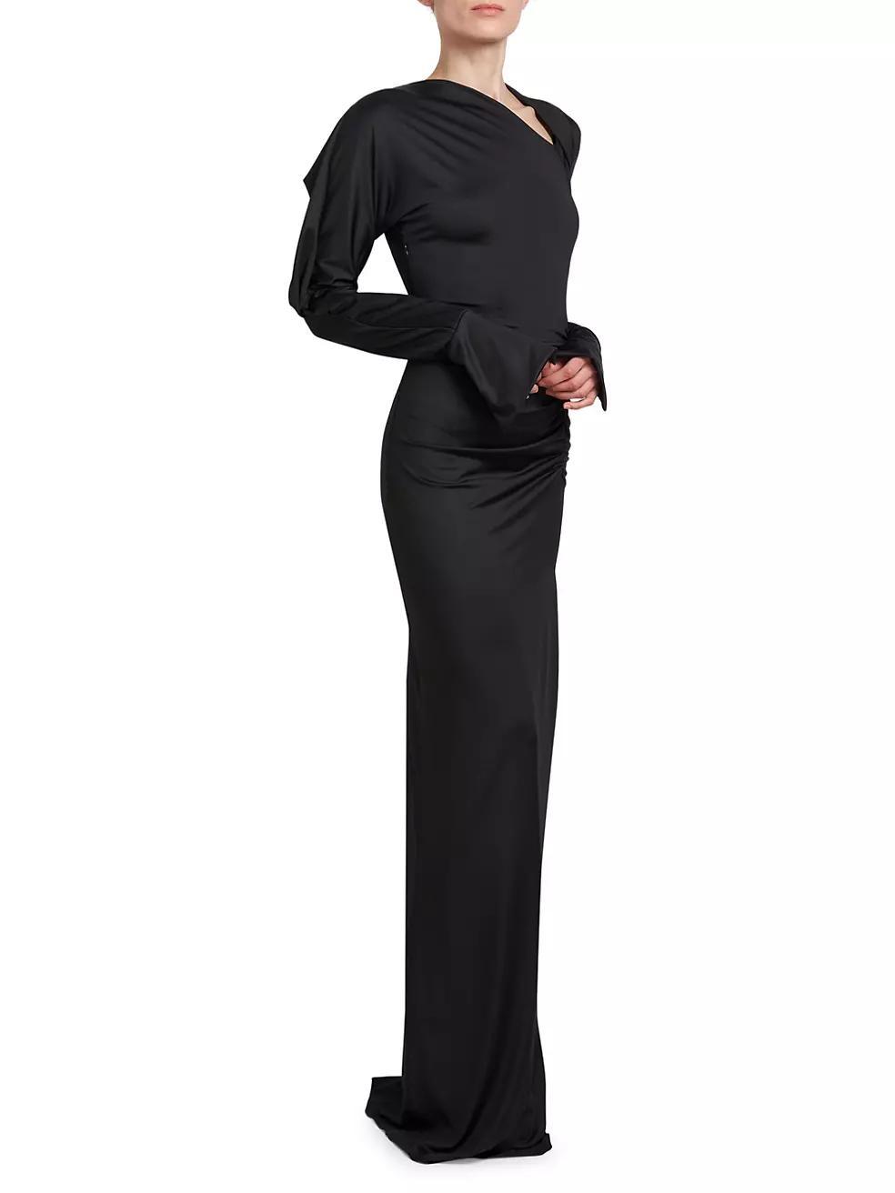 Jersey Ruched Maxi Dress Product Image