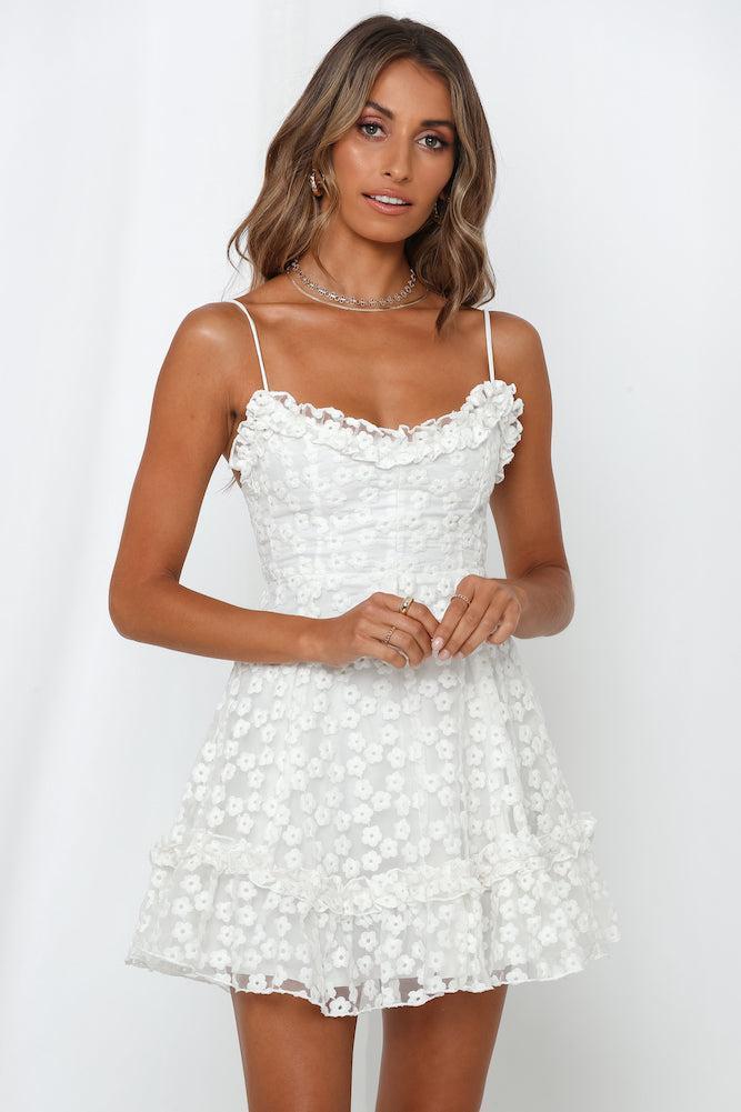 United Hearts Dress White Product Image