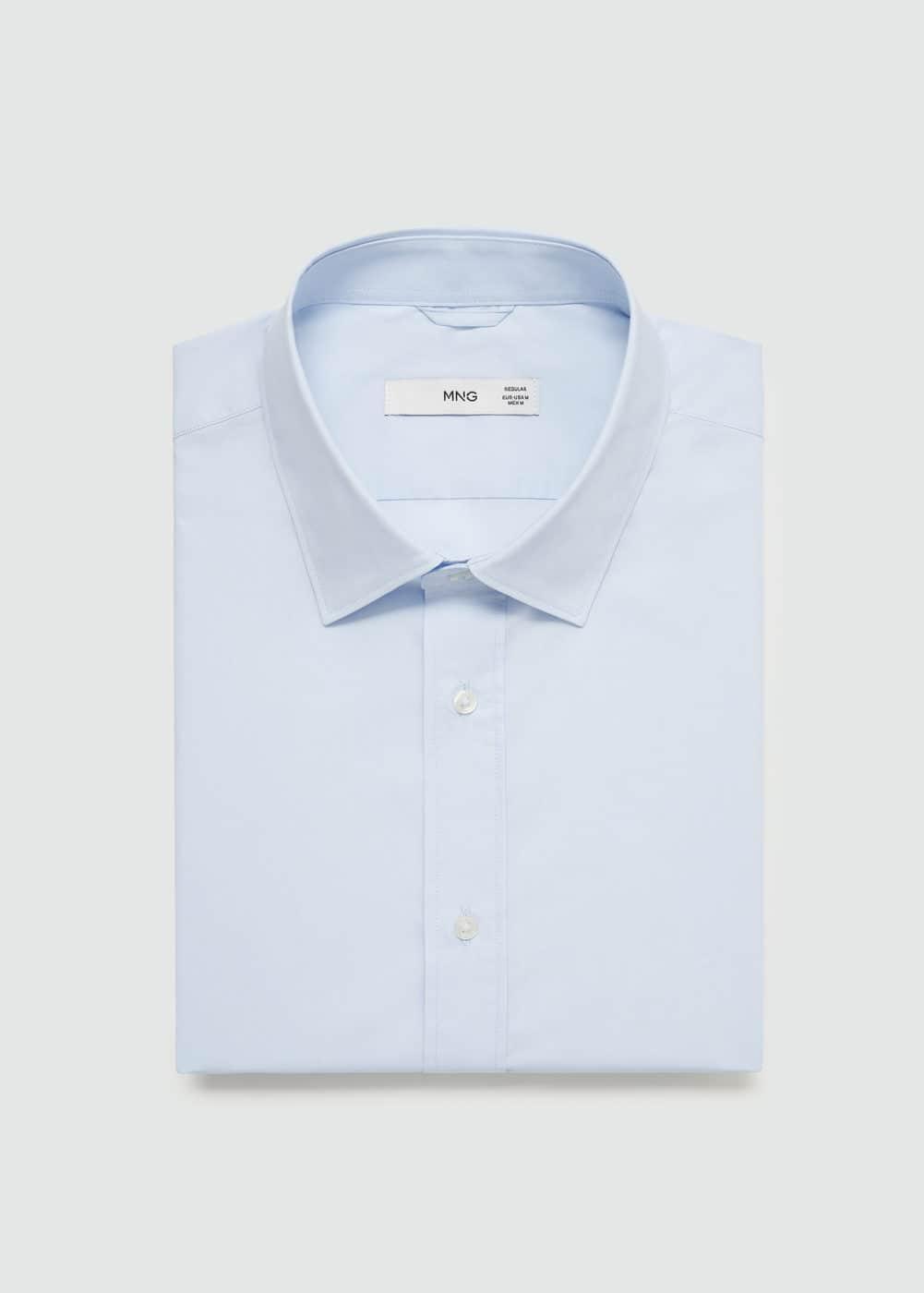 Mango Mens Cotton Long-Sleeved Shirt Product Image