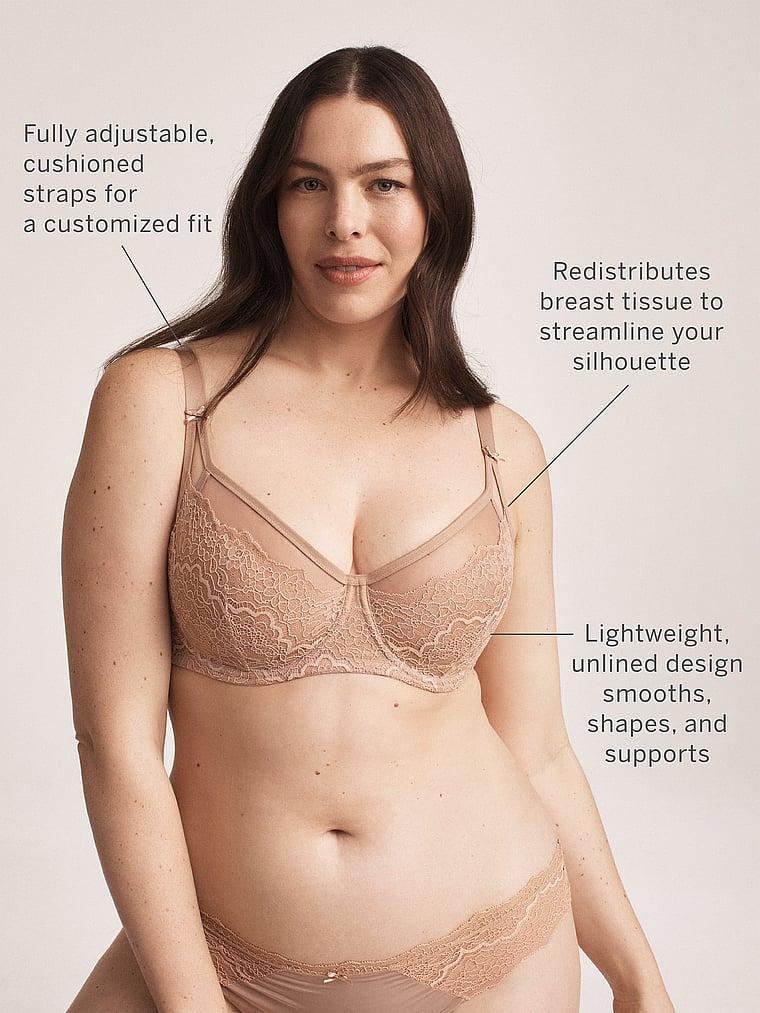 Lace Balconette Minimizer Bra Product Image