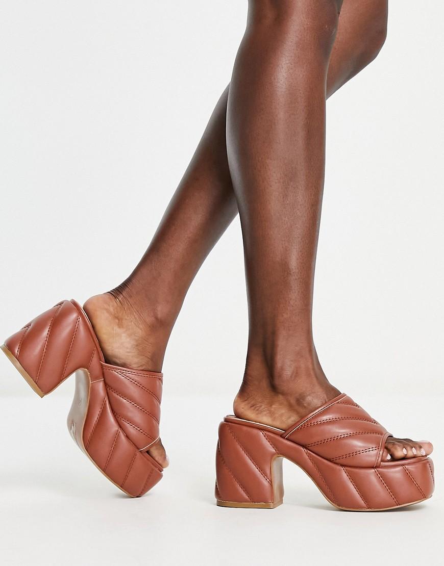 ASOS DESIGN Harlan padded heeled mules product image