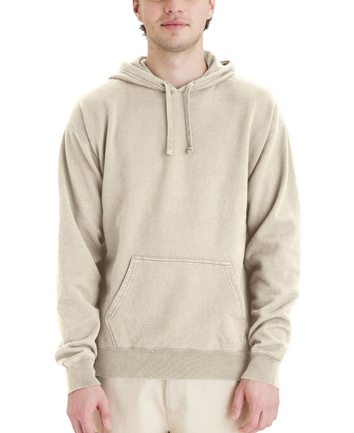 Mens Hanes Originals Garment Dyed Fleece Pullover Hoodie Product Image