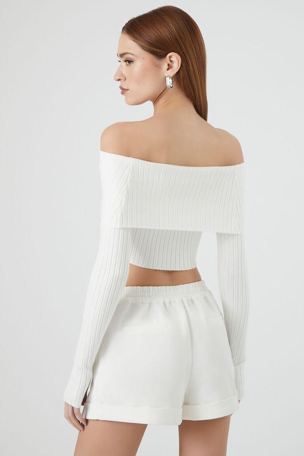 Sweater-Knit Off-the-Shoulder Top | Forever 21 Product Image