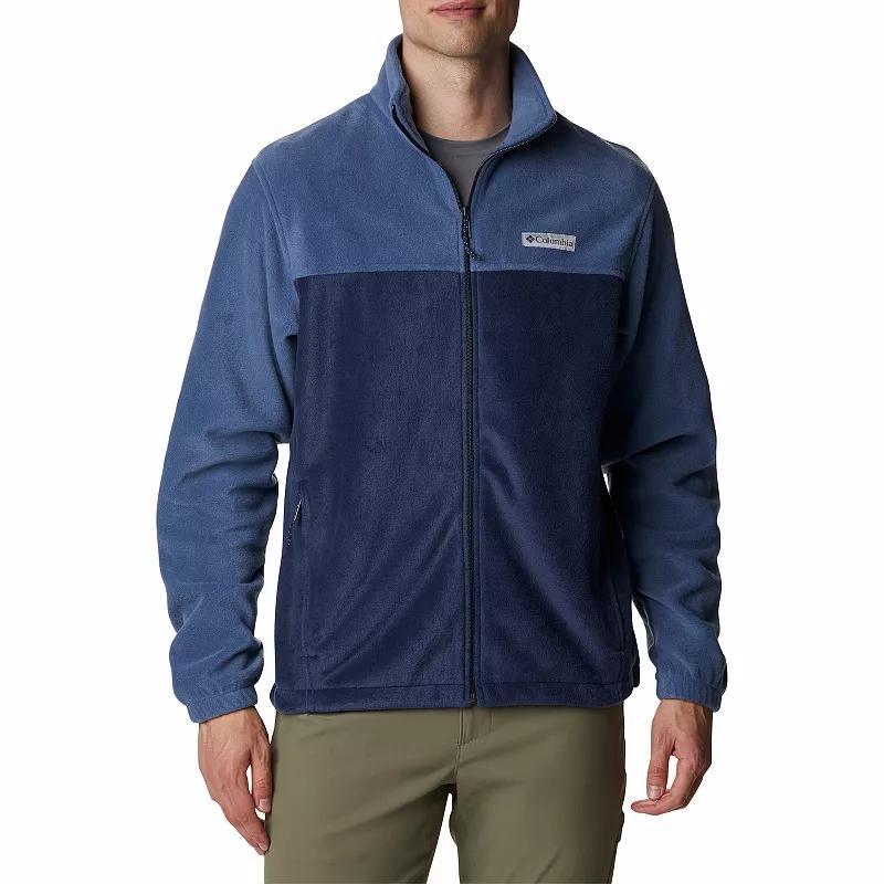 Mens Columbia Steens Mountain Full-Zip Fleece Jacket Light Gray Grey Product Image