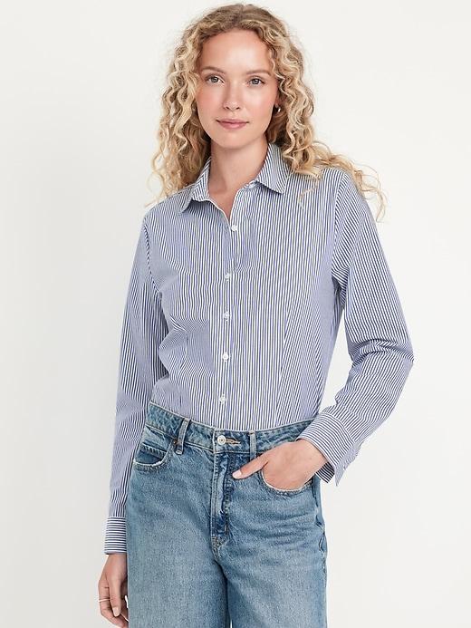 Slim Button-Down Shirt Product Image