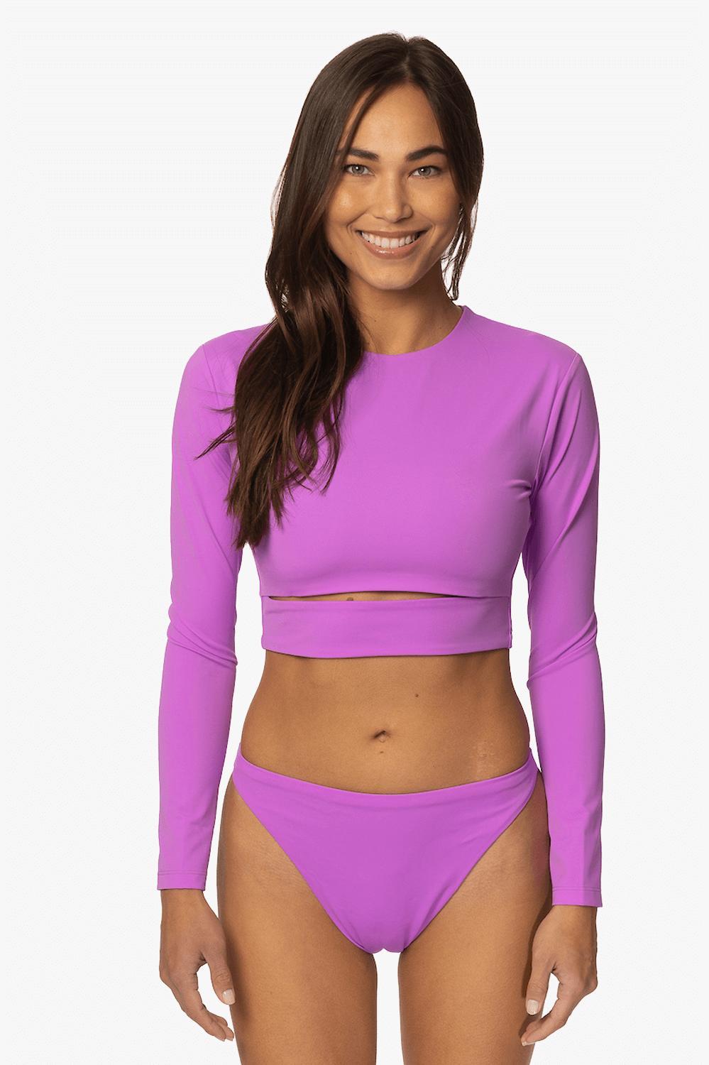 Taranaki Long Sleeved Crop Cut-Out Rashie - Dreamer Female Product Image