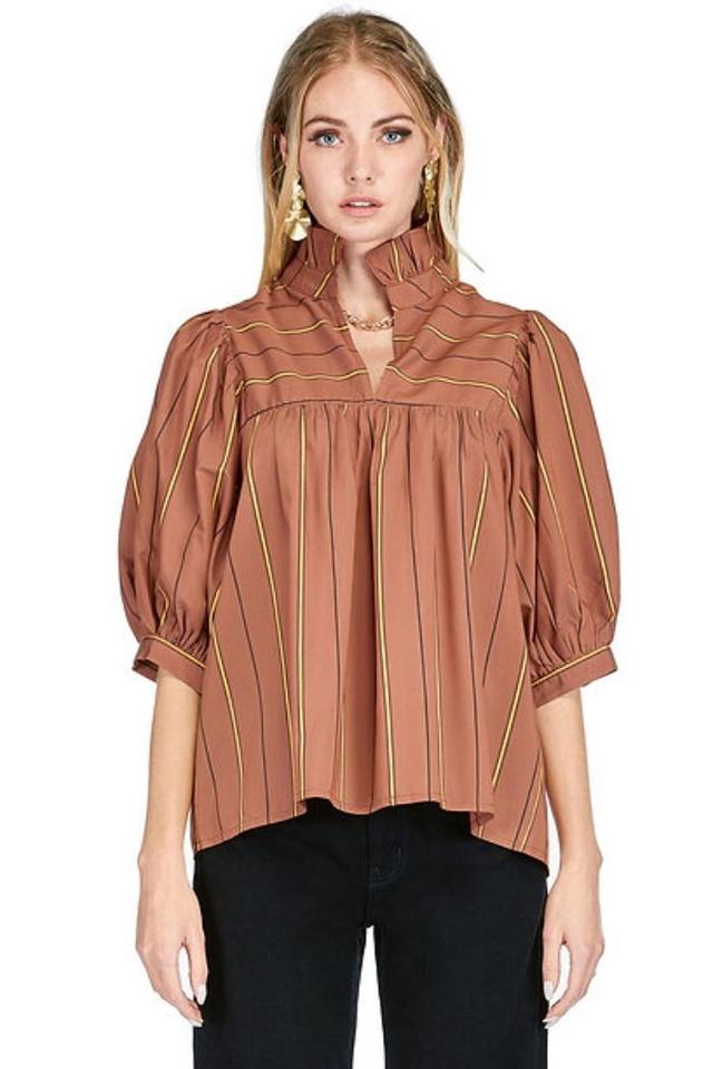 High Neck Puff Sleeve Top Product Image