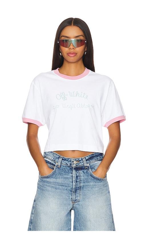 Script Type Crop Tee Product Image