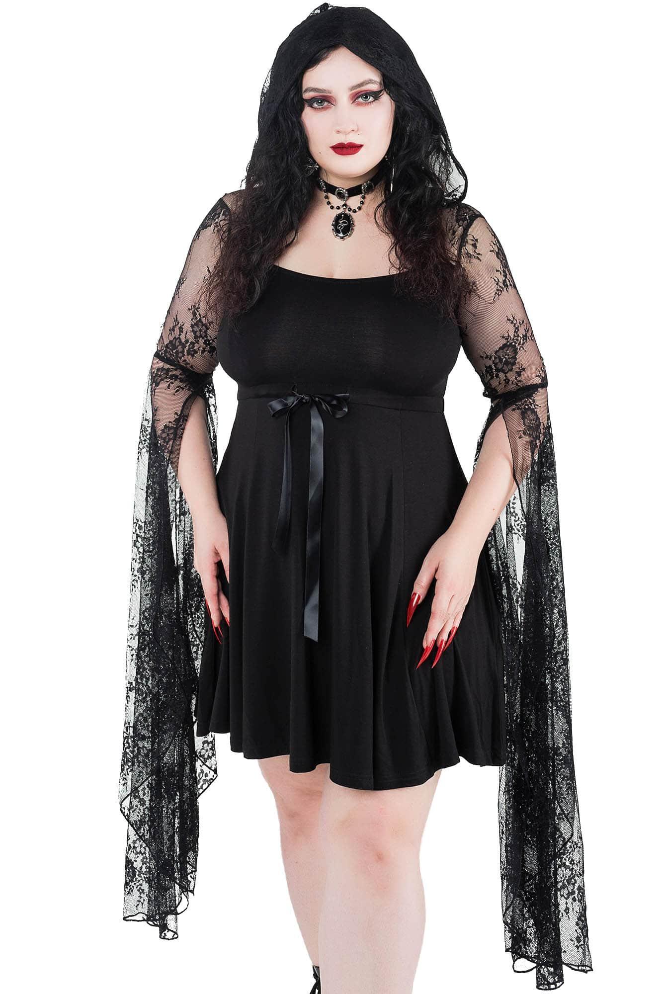 Dead Inside Hood Dress Female Product Image