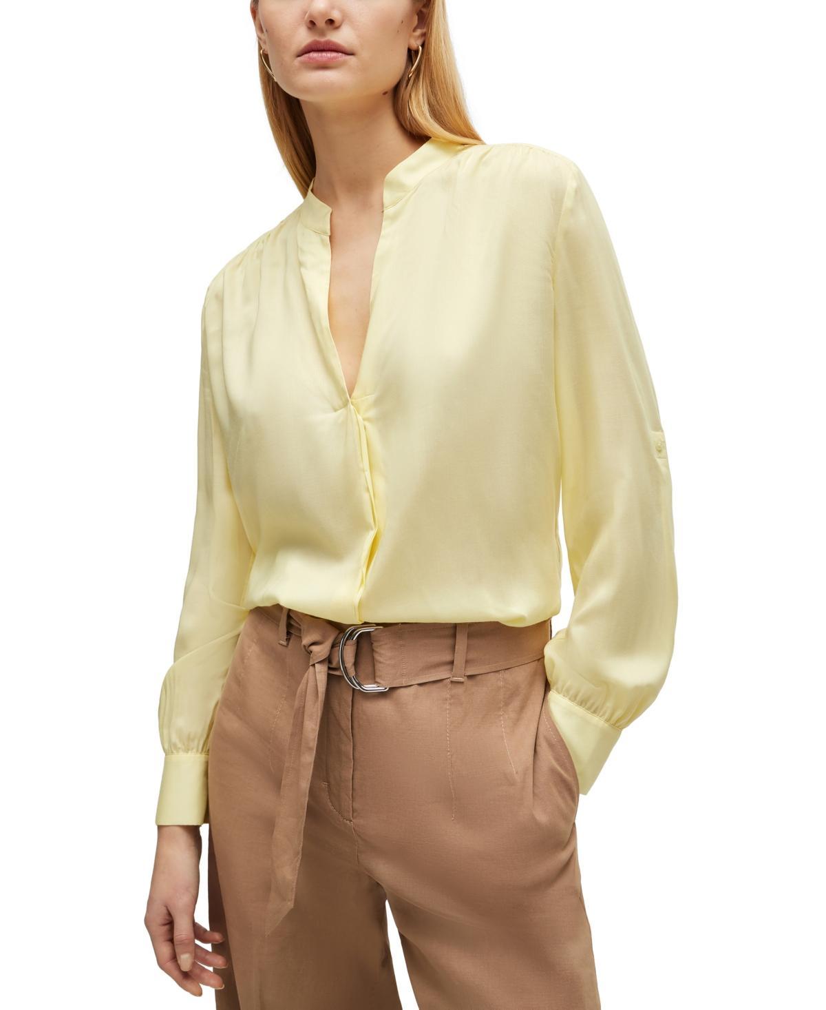 Boss by Hugo Boss Womens Notch-Neckline Blouse product image